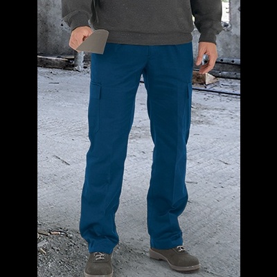 Calça 65% poliéster, 35% algodão. Tecido canvas 200 grs/m2