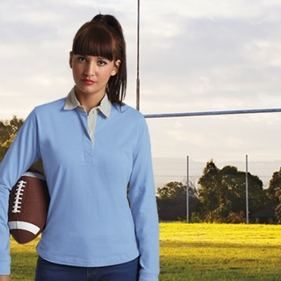 Polo Senhora 100% Algodão Ring Spun Malha Lisa 300 grs/m2