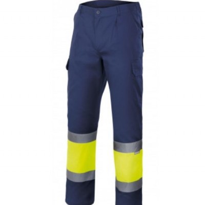 Calças forradas bicolor de alta visibilidade VELILLA