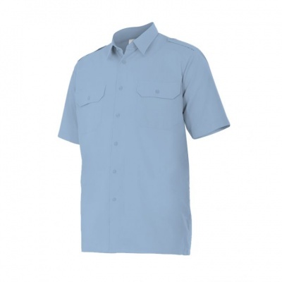 CAMISA MC HOMEM POPELÍNE. 65% POLIÉSTER - 35% ALGODÃO PENTIADO