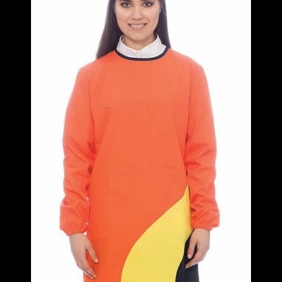 Bata educadora em canvas  65% Poliéster  35% Algodão 140 gr/m