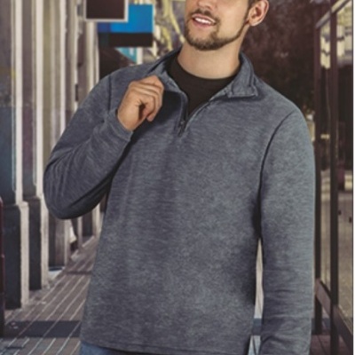 Pulôver polar com zip intermédio 200Grs. 100% Poliester