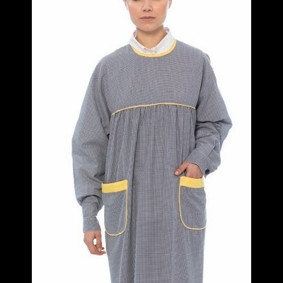 Bata Educadora Xadrez  65% Poliéster  35% Algodão 130 gr/m2