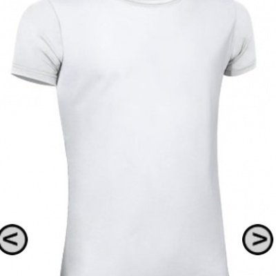 T-shirt tight 95% algodão ring spun, 5% elastano. 190 grs/m2 malha liso elástico