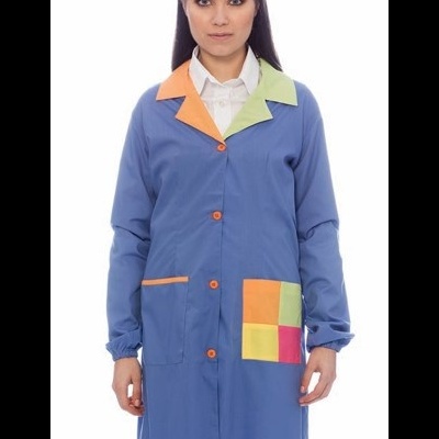 Bata Educadora Cambraia  65% Poliéster  35% Algodão 110 gr/m2