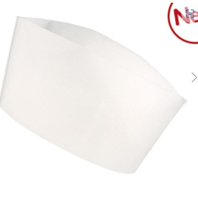 Chapéu de Chef. Descartável Tipo Barco Grs. 65  100%POLIPROPILENO  PACK 100 UNIDADES