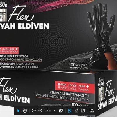 LUVAS TPE DESCARTÁVEIS EQUIVALENTE VINIL