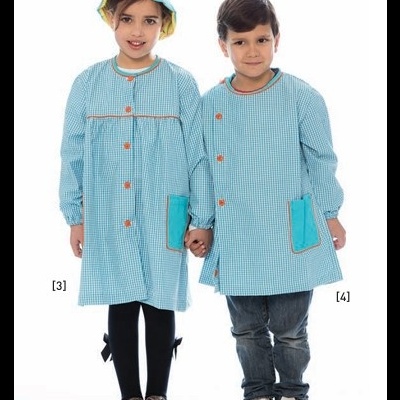 Bata Criança Xadrez  65% Poliéster  35% Algodão 140 gr/m2