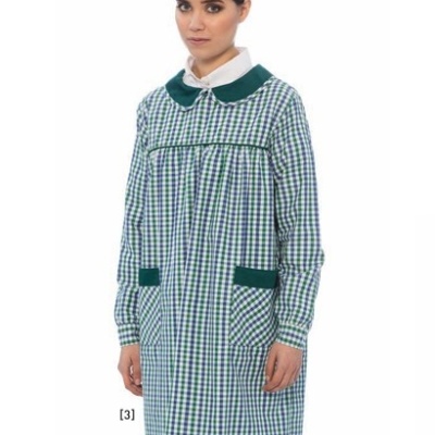 Bata educadora Xadrez  65% Poliéster  35% Algodão 140 gr/m2