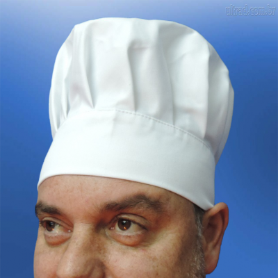 Chapéu de Cozinheiro Sarja 65% Poliester 35% Algodão