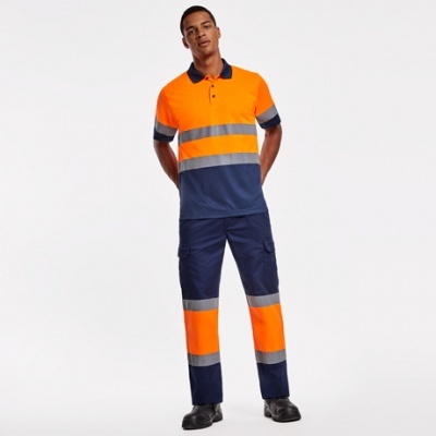 Polo Técnico de Manga Curta de Alta Visibilidade