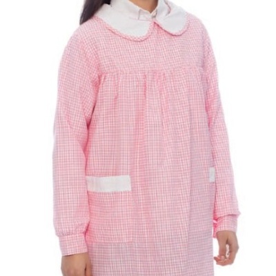 Bata Educadora Xadrez 65% Poliester 35% Algodão 130 gr/m2