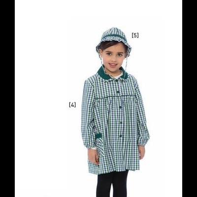 Bata Menina Riscas 65% Poliéster 35% Algodão 130 gr/m2