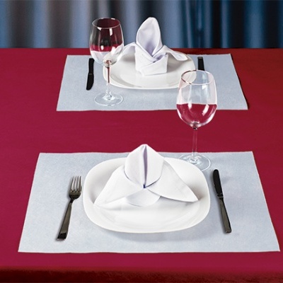 Toalhas de mesa descartáveis individual não tecido 90 grs/m2.