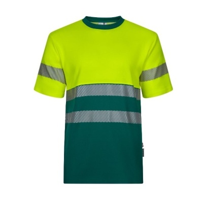 T-SHIRT ALGODÃO BICOLOR MC PIQUÉ. 55% ALGODÃO - 45% POLIÉSTER 150 GSM