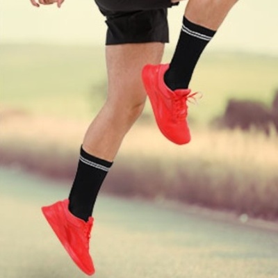 Meias desportivas 45% poliamida 40% algodão 15% elastano