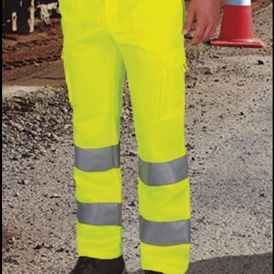Calças de Alta Visibilidade multibolsos 70% poliester 30% algodão