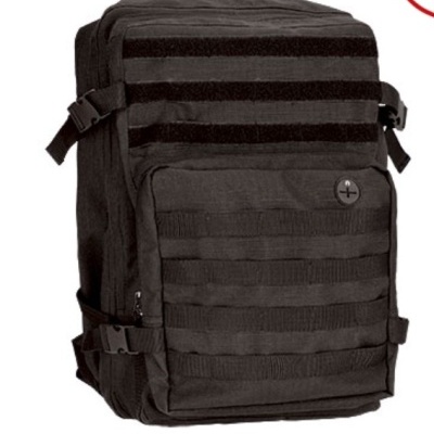 Mochila de grande capacidade com foles.