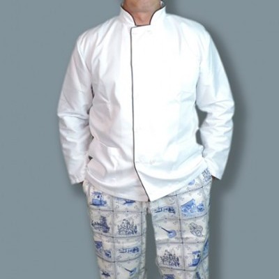 Conjunto calça e touca bandana em cambraia 65% Poliester 35 % Algodão