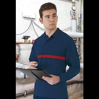 Polo Typed M/Comprida 100% algodão ring spun