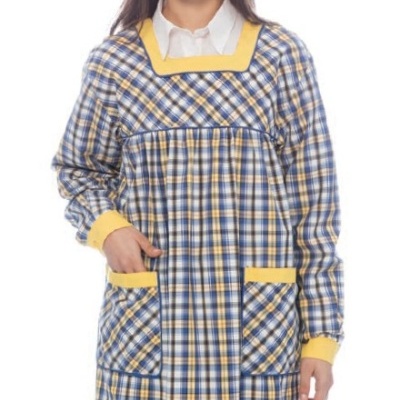 Bata Educadora Xadrez 65% Poliester 35% Algodão 140 gr/m2