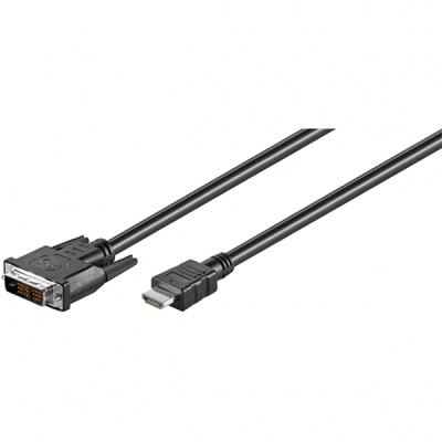 HDMI Adapter Cable, A M - DVI-D M, 2.0m