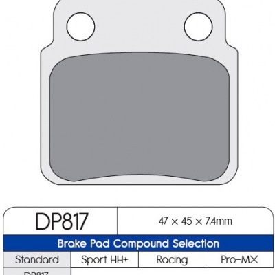 PASTILHA DE TRAVÃO TRAS QUAD / ATV SINTERIZADA DP BRAKES