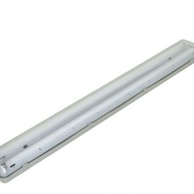 Armadura Estanque p/ 2x Lampadas Tubulares LED T8 1,20 mts
