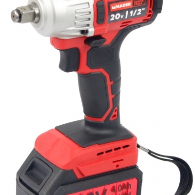 Aparafusadora Impacto sem Fios Brushless, 430Nm, 20V, 1/2", 2 Baterias