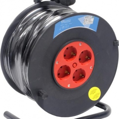 Extensão Eléctrica com Enrolador, 50m