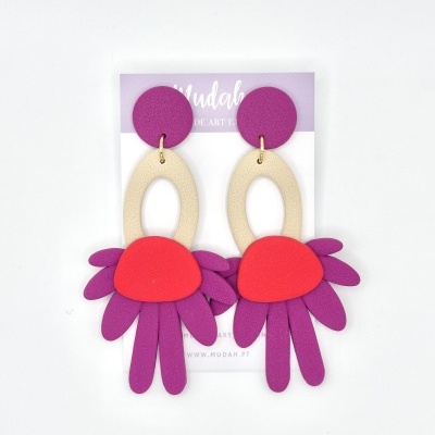 Madalena - púrpura, creme e vermelho