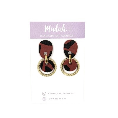 Filipa - padrão bordô e preto