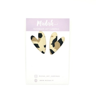 Corações pequenos - animal print