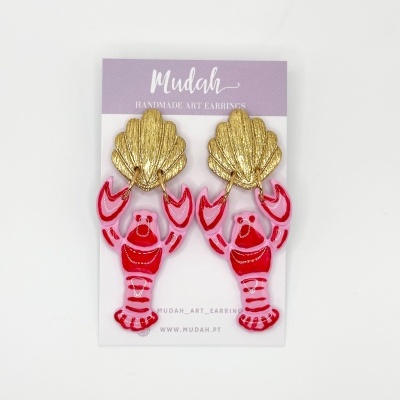 Lagosta - com concha dourada