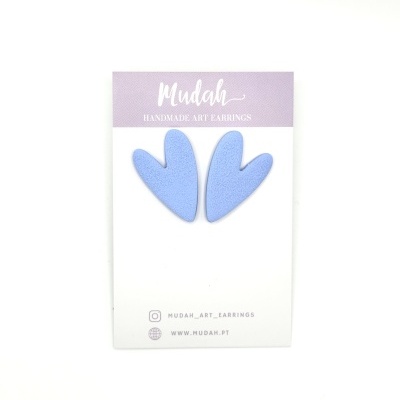 Corações pequenos - azul claro