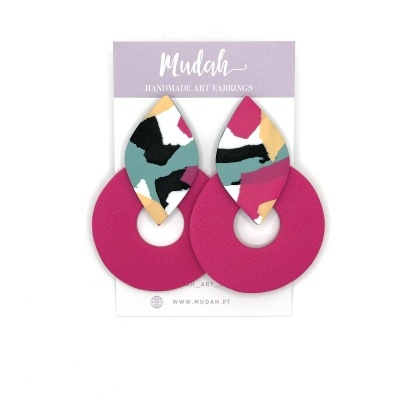 Sandra - padrão verde água e rosa