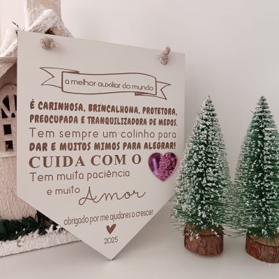 Bandeirola cuidar com amor