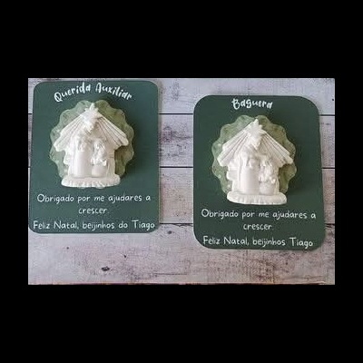 Cartão com gesso perfumado