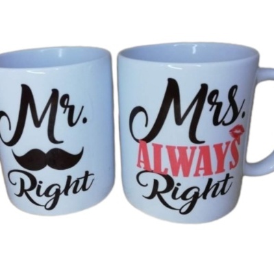 Caneca Mr ou Mrs Right