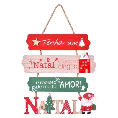 DECORAÇAO NATAL PLACA
