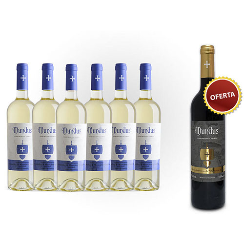 Mundus Verdelho & Moscatel Graúdo Branco + Oferta Mundus Colheita Selecionada Tinto
