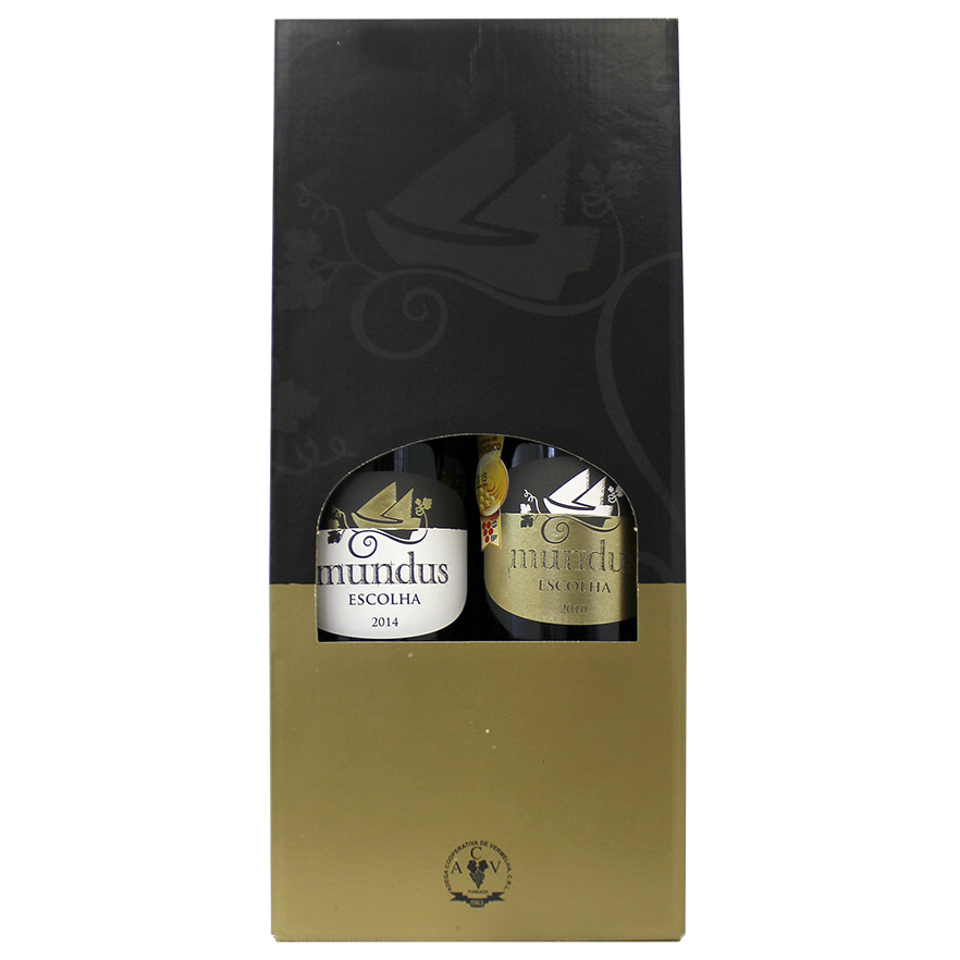 Conjunto Mundus Escolha Tinto + Branco IGP Lisboa 0,75L 13,5% + 13,0%