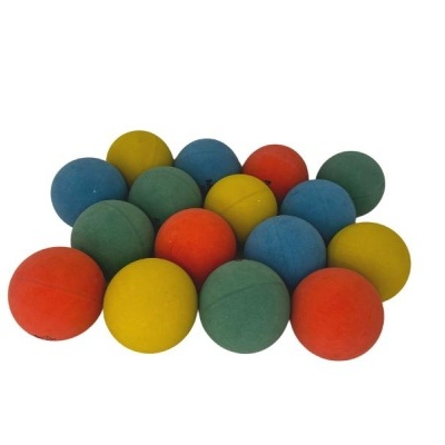 Bolas de borracha - caixa com 16 unidades - 4 cores