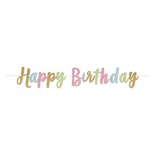 Banner HBirth Pastel Glitter