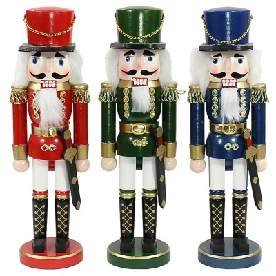 Nutcracker Red/Blue/Green , 39cm
