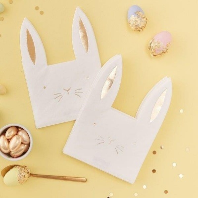 Guardanapos Bunny Paper Shaped, pk/16