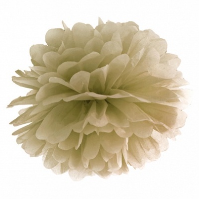 Pompom Papel Dourado 25cm