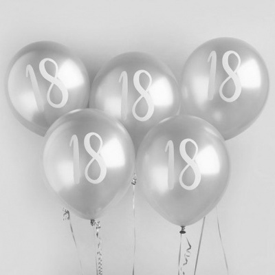 Balões Prateados 18 , Pk/5