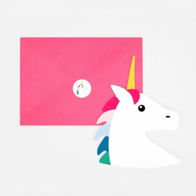 Convites Unicornio,pk/8