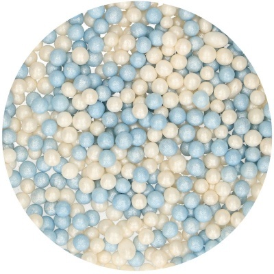 Perolas - Soft Branco/Azul 60gr